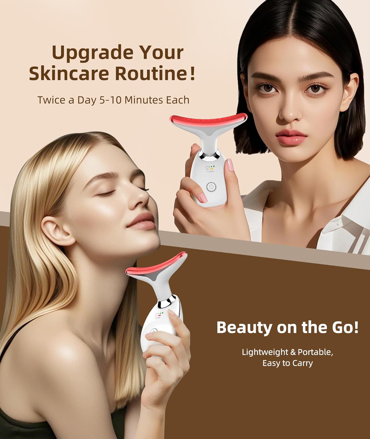 7 Color Face and Neck Massager Light Therapy