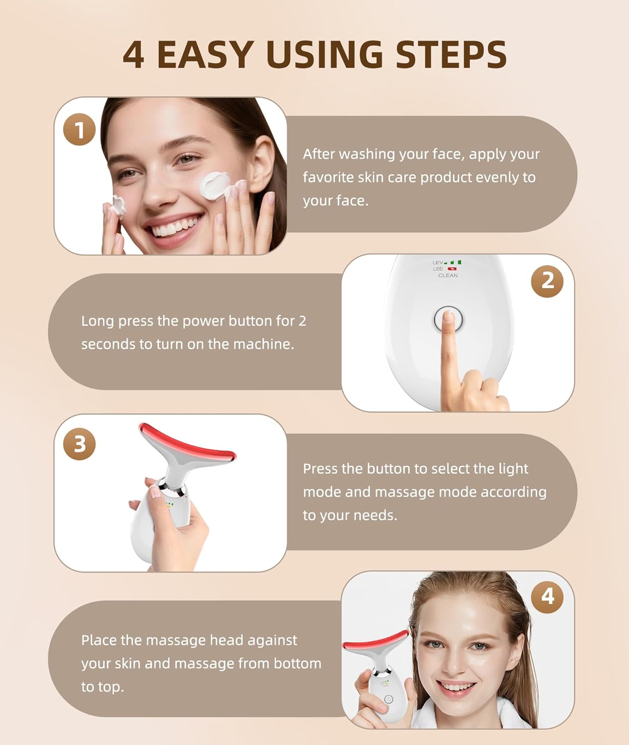 7 Color Face and Neck Massager Light Therapy