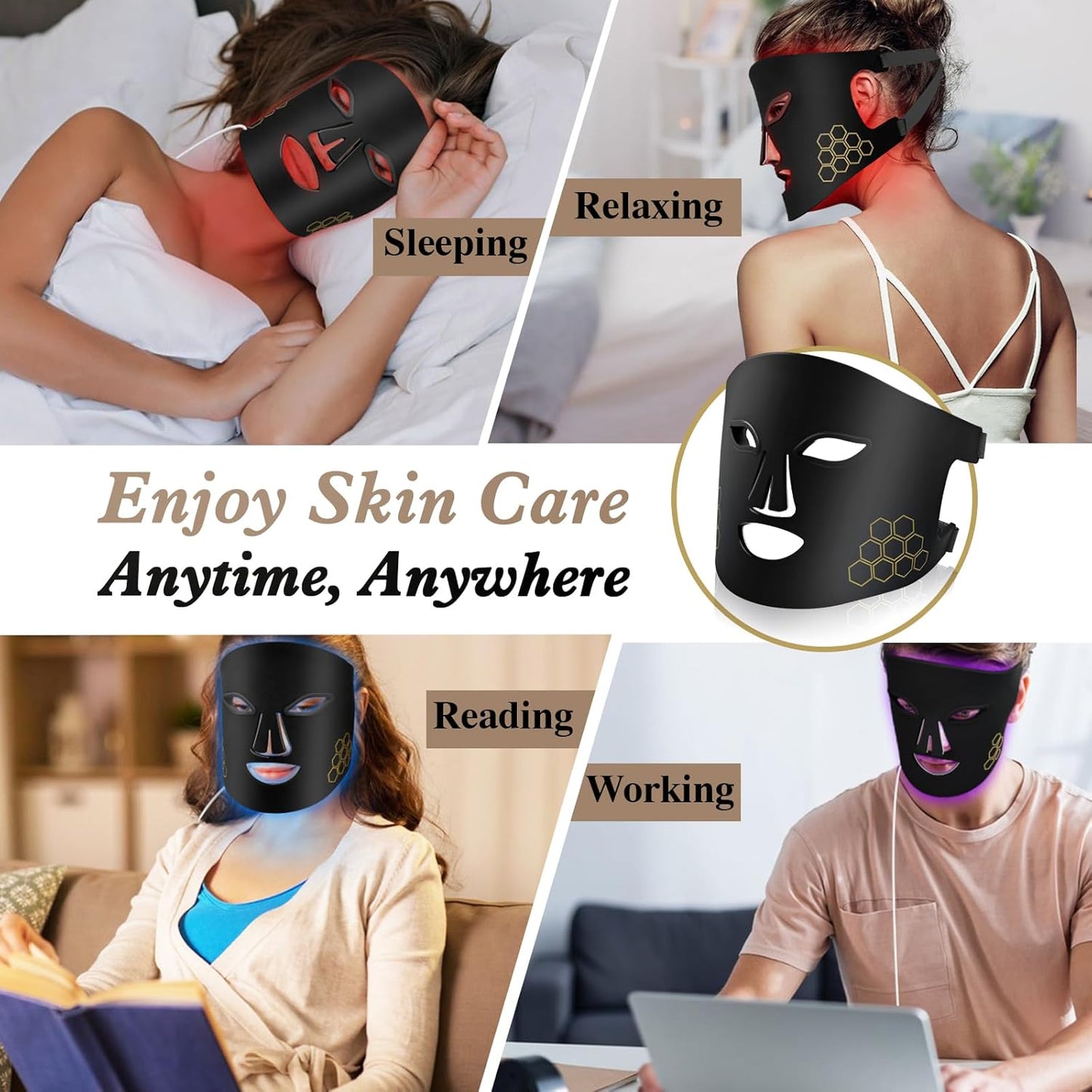 LED Face Mask Red Light Therapy