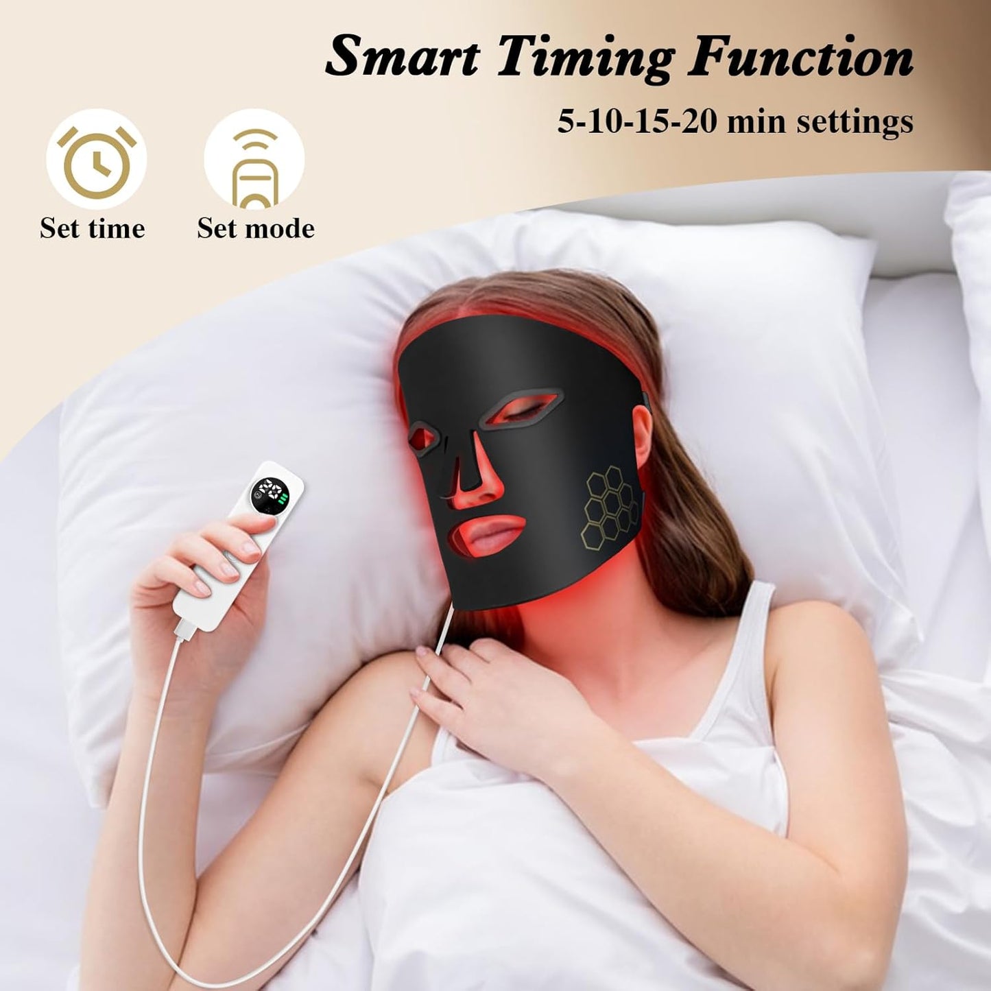 LED Face Mask Red Light Therapy