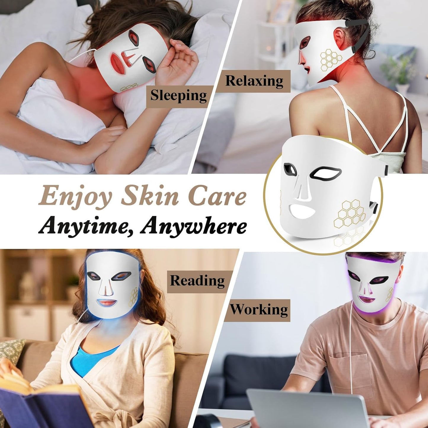 LED Face Mask Red Light Therapy