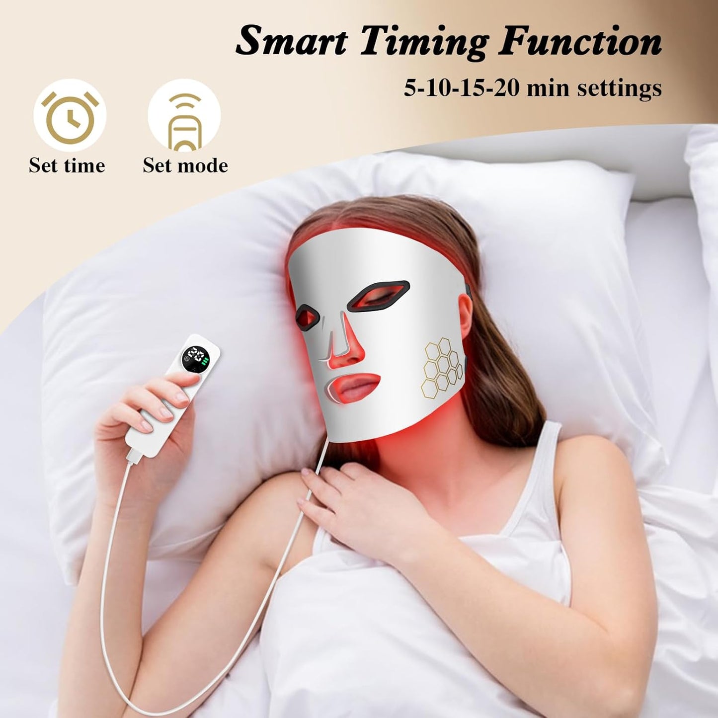 LED Face Mask Red Light Therapy