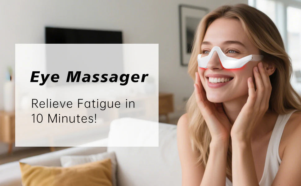 Under-Eye Red Light Therapy Device Massager Glasses