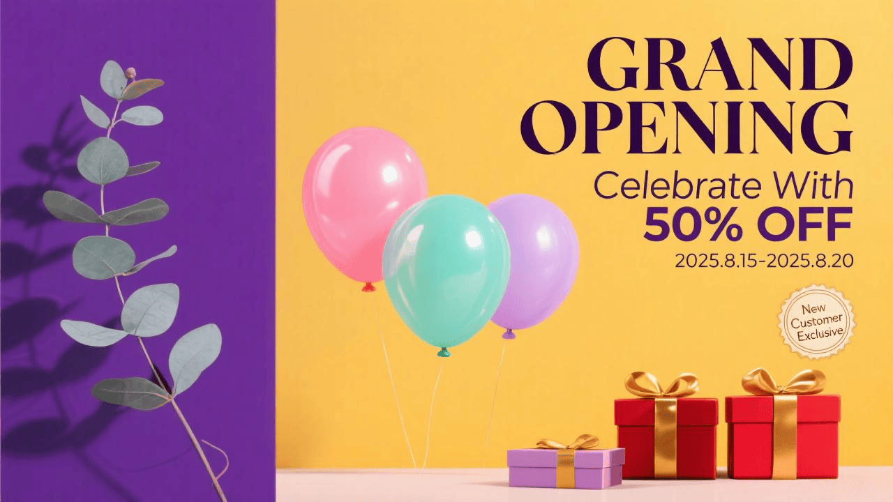 Opporting Grand Opening 50%OFF