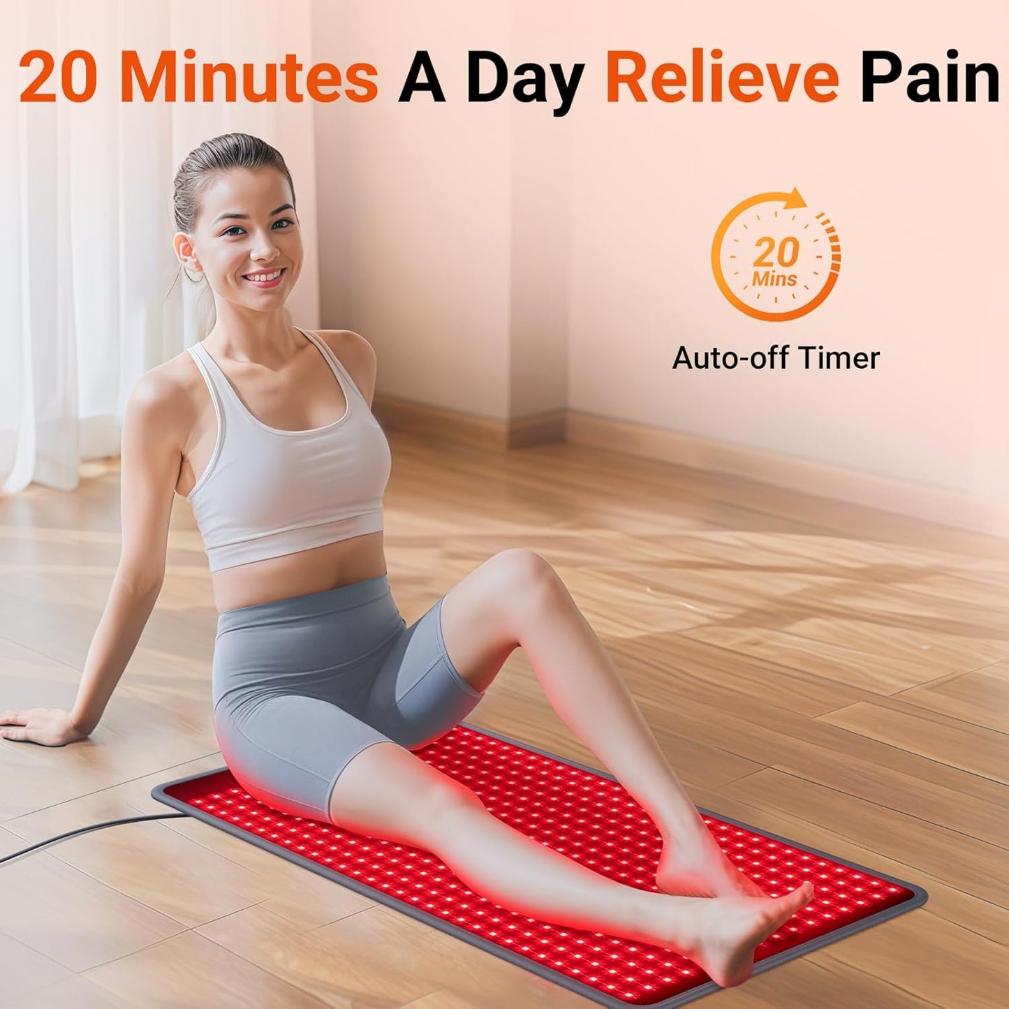 Red Light Therapy Mat for Body 33'' x 17''